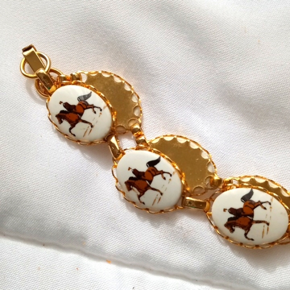 Vintage bracelet Rider on a horse - Picture 2 of 4